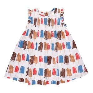 Pink Chicken Girls Jaipur Dress- Popsicles